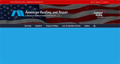 Desktop Screenshot of americanroofingrepair.com